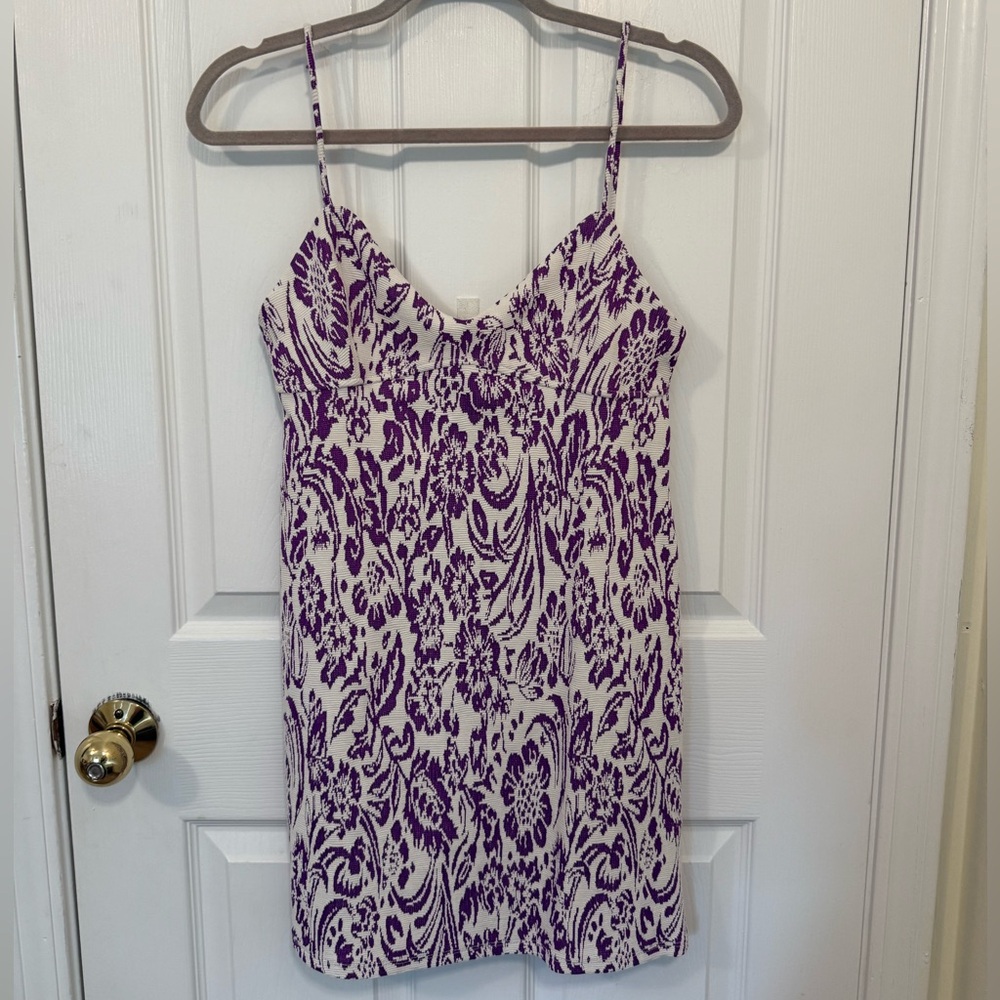 Zara Purple Patterned Dress